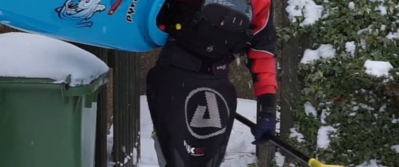 a person wearing a helmet